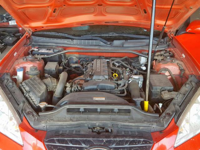 KMHHT6KD7BU063505 - 2011 HYUNDAI GENESIS CO RED photo 7