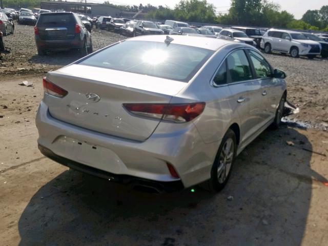 5NPE34AF5JH723273 - 2018 HYUNDAI SONATA SPO SILVER photo 4