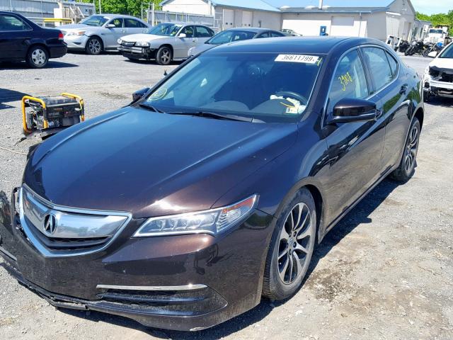 19UUB1F32FA000735 - 2015 ACURA TLX BROWN photo 2