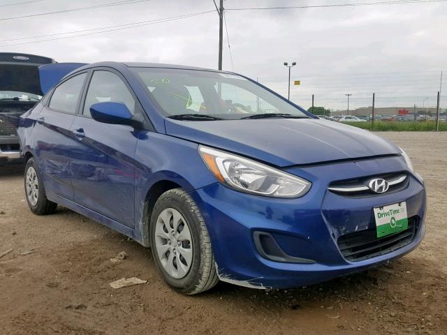 KMHCT4AE0GU967096 - 2016 HYUNDAI ACCENT SE BLUE photo 1