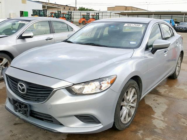 JM1GJ1U59G1406810 - 2016 MAZDA 6 SPORT SILVER photo 2