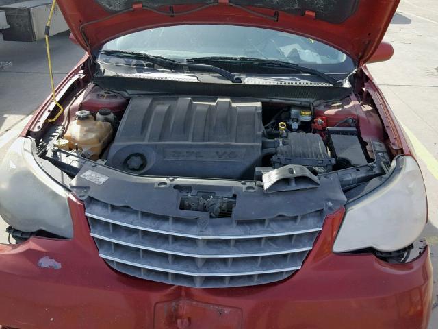 1C3LC56R87N563855 - 2007 CHRYSLER SEBRING TO RED photo 7