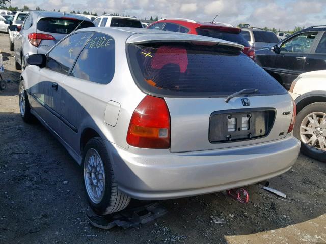 2HGEJ6347VH119236 - 1997 HONDA CIVIC DX SILVER photo 3