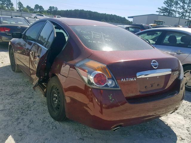 1N4AL2AP6CC167748 - 2012 NISSAN ALTIMA BAS BURGUNDY photo 3