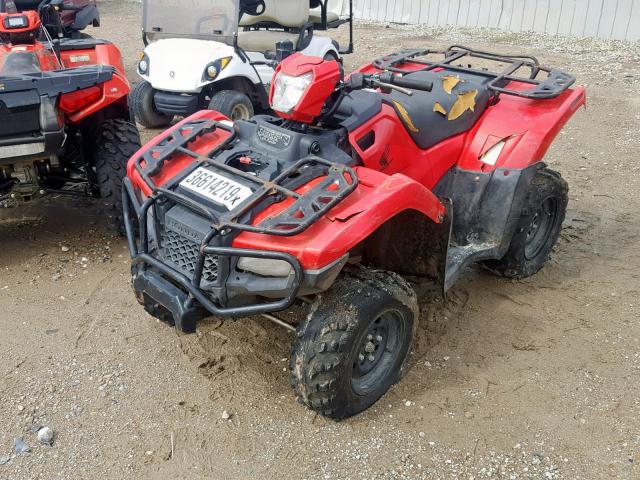 1HFTE4523F4000520 - 2015 HONDA TRX500 FM RED photo 2