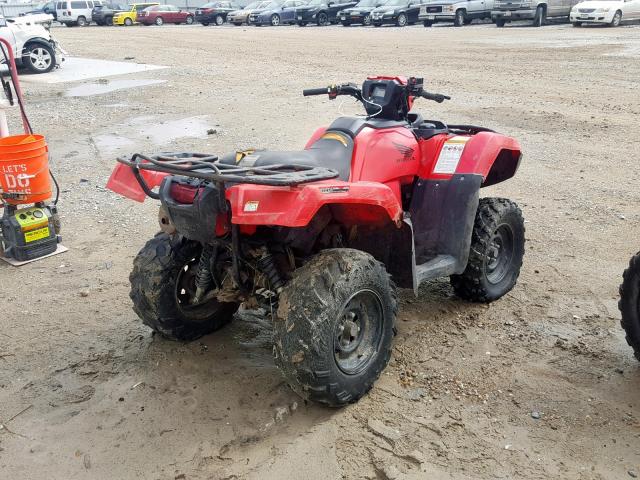 1HFTE4523F4000520 - 2015 HONDA TRX500 FM RED photo 4