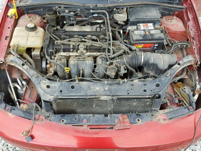 1FAFP34N95W259691 - 2005 FORD FOCUS ZX4 RED photo 7