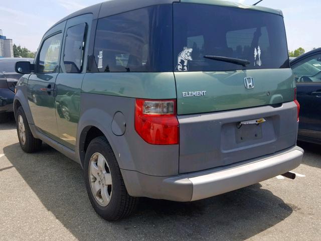 5J6YH28593L019120 - 2003 HONDA ELEMENT EX GREEN photo 3