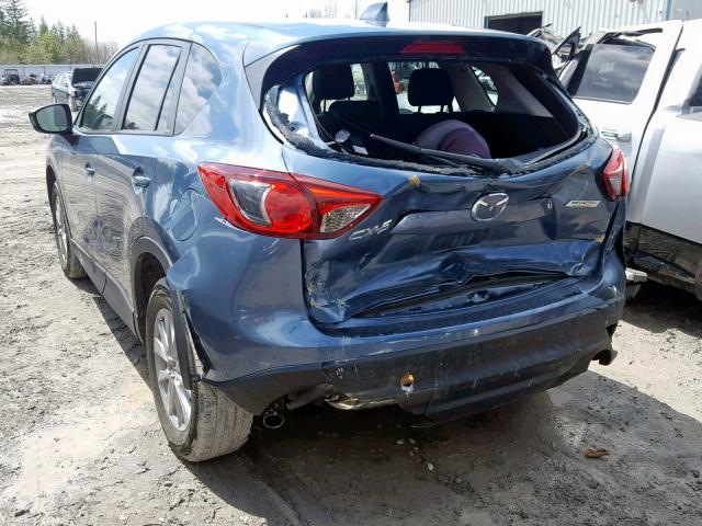 JM3KE2CY6E0400604 - 2014 MAZDA CX-5 TOURI BLUE photo 3