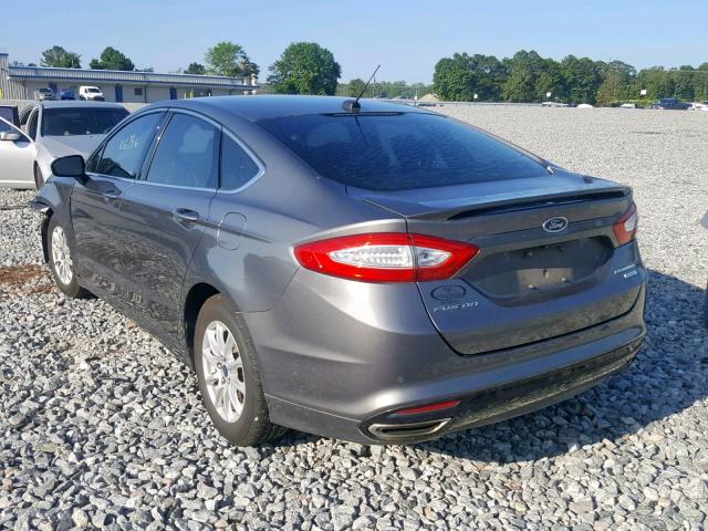 3FA6P0K94ER162115 - 2014 FORD FUSION TIT GRAY photo 3