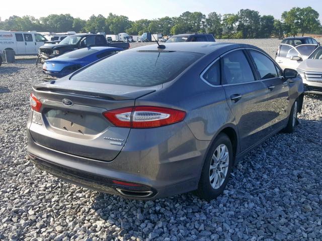 3FA6P0K94ER162115 - 2014 FORD FUSION TIT GRAY photo 4