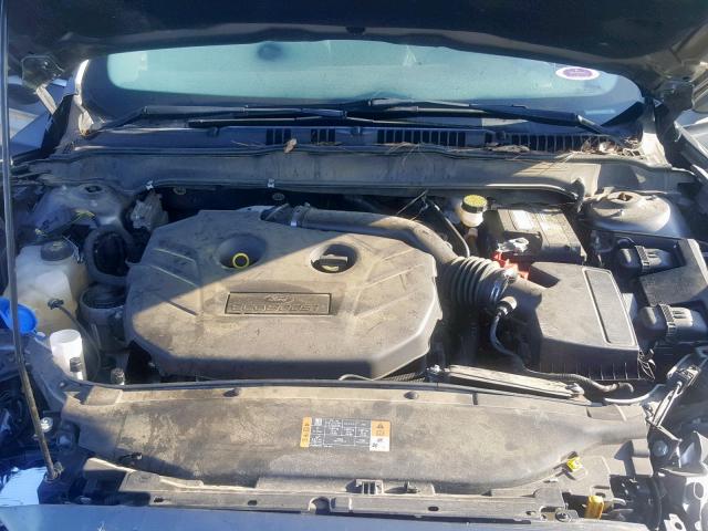 3FA6P0K94ER162115 - 2014 FORD FUSION TIT GRAY photo 7