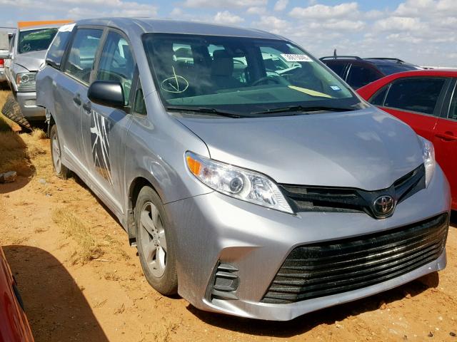 5TDZZ3DC7JS938000 - 2018 TOYOTA SIENNA L SILVER photo 1