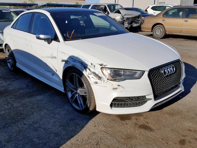 WAUBFGFFXF1132162 - 2015 AUDI S3 WHITE photo 1