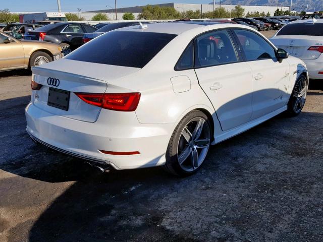 WAUBFGFFXF1132162 - 2015 AUDI S3 WHITE photo 4