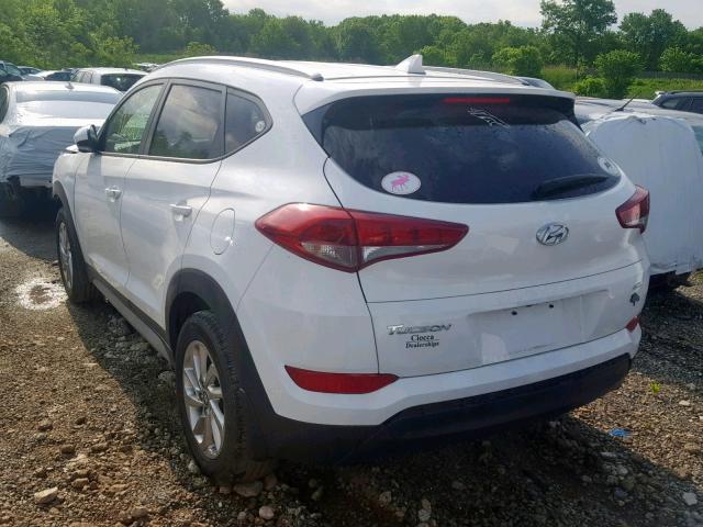 KM8J3CA44JU684460 - 2018 HYUNDAI TUCSON SEL WHITE photo 3