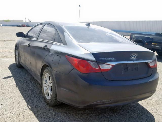 5NPEB4AC3DH633116 - 2013 HYUNDAI SONATA GLS BLACK photo 3