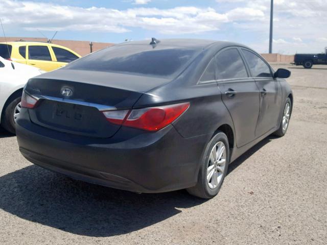 5NPEB4AC3DH633116 - 2013 HYUNDAI SONATA GLS BLACK photo 4