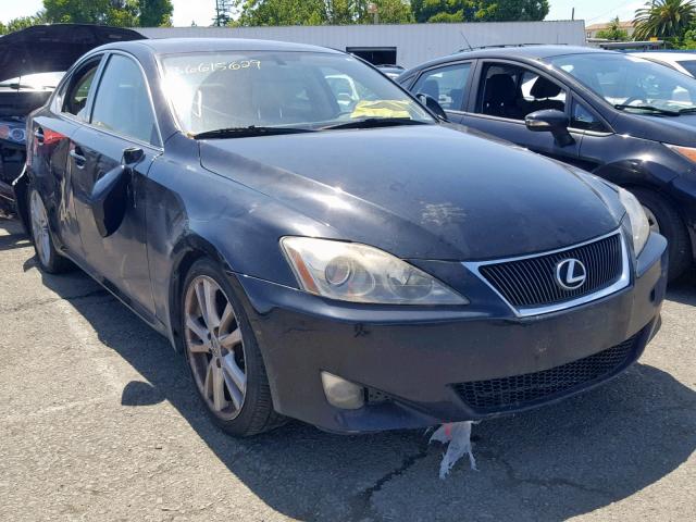 JTHBK262475033182 - 2007 LEXUS IS 250 BLACK photo 1