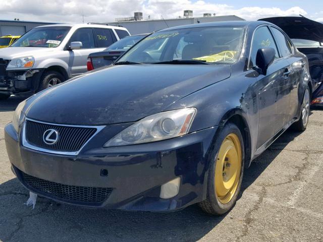 JTHBK262475033182 - 2007 LEXUS IS 250 BLACK photo 2