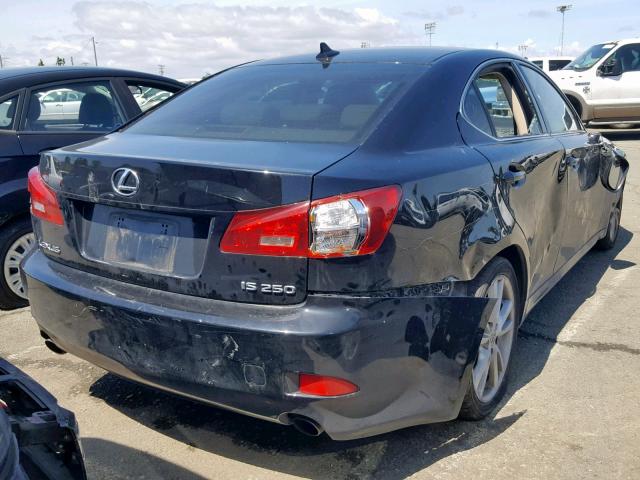 JTHBK262475033182 - 2007 LEXUS IS 250 BLACK photo 4