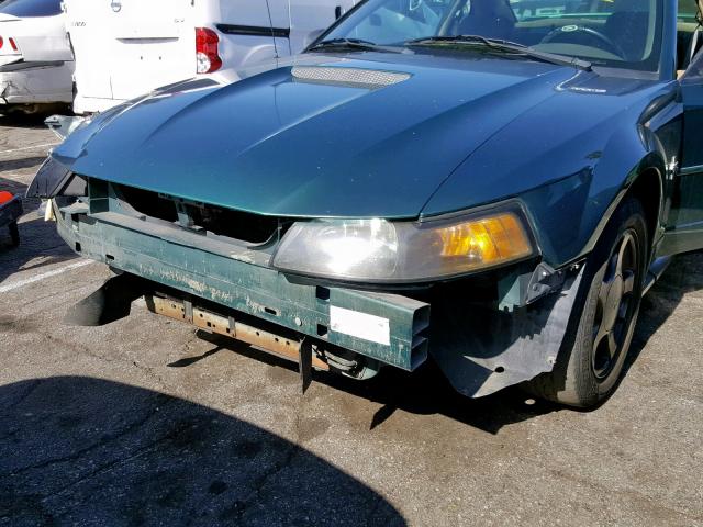 1FAFP40482F188997 - 2002 FORD MUSTANG GREEN photo 9