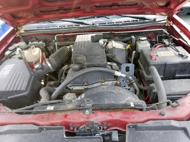 1GTDT148X58183852 - 2005 GMC CANYON RED photo 7