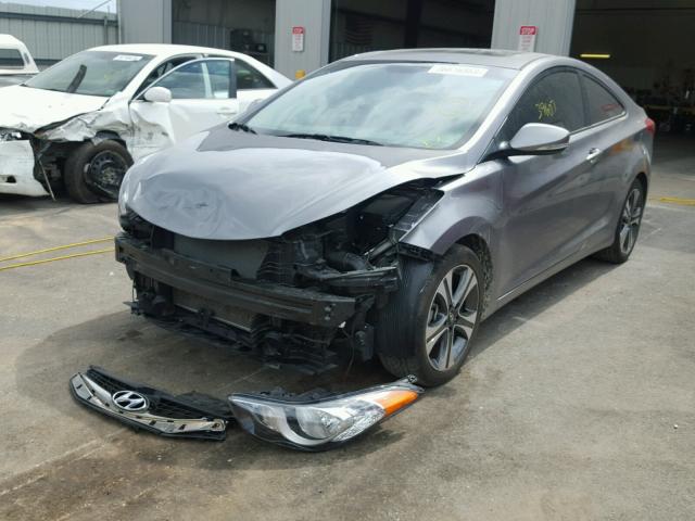 KMHDH6AE7DU009070 - 2013 HYUNDAI ELANTRA CO SILVER photo 2