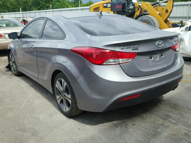 KMHDH6AE7DU009070 - 2013 HYUNDAI ELANTRA CO SILVER photo 3