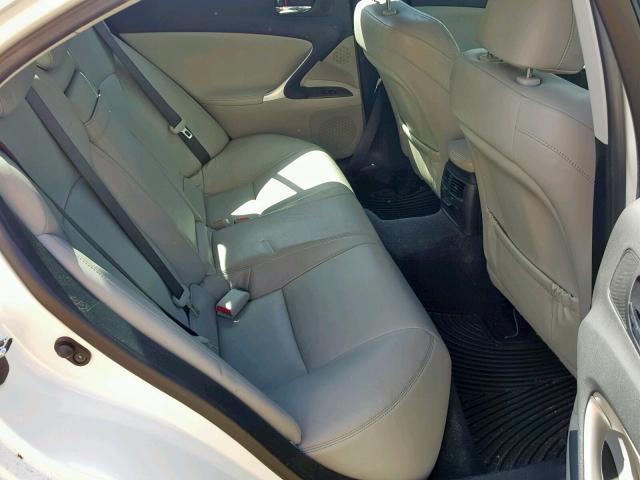 JTHCK262182021417 - 2008 LEXUS IS 250 BLUE photo 6