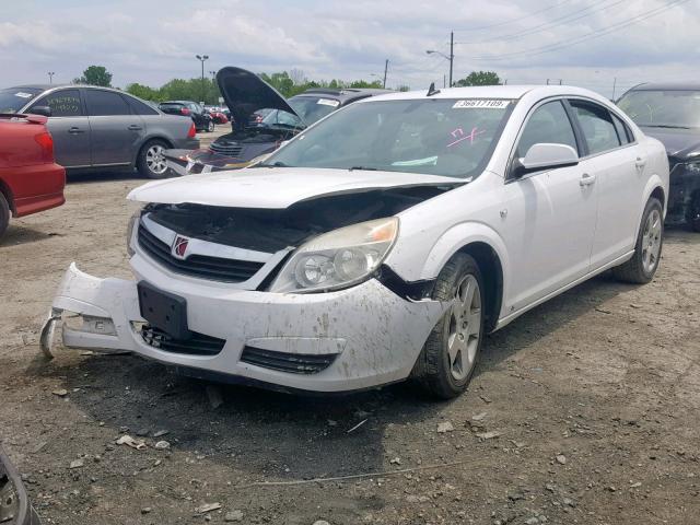 1G8ZS57B49F165754 - 2009 SATURN AURA XE WHITE photo 2