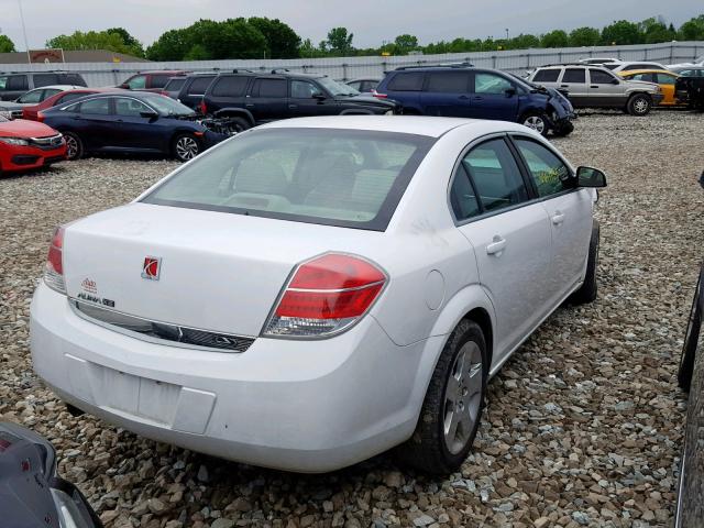 1G8ZS57B49F165754 - 2009 SATURN AURA XE WHITE photo 4