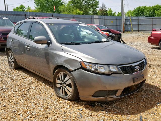 KNAFU5A28D5657551 - 2013 KIA FORTE EX SILVER photo 1