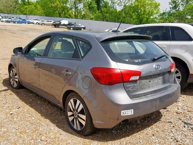 KNAFU5A28D5657551 - 2013 KIA FORTE EX SILVER photo 3