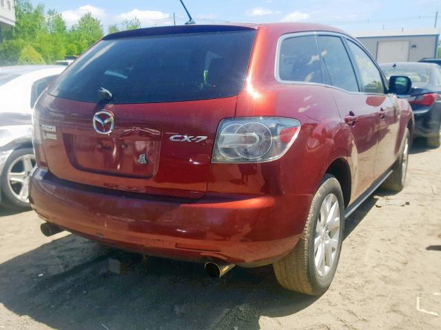 JM3ER29L970163087 - 2007 MAZDA CX-7 MAROON photo 4