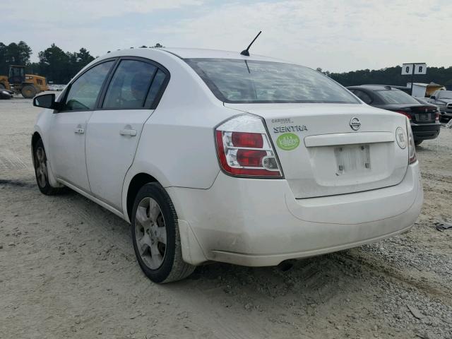 3N1AB61E39L661410 - 2009 NISSAN SENTRA 2.0 WHITE photo 3