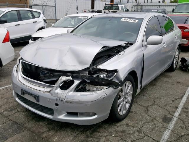 JTHBH96S365001698 - 2006 LEXUS GS 300 SILVER photo 2