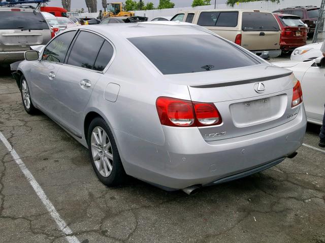 JTHBH96S365001698 - 2006 LEXUS GS 300 SILVER photo 3