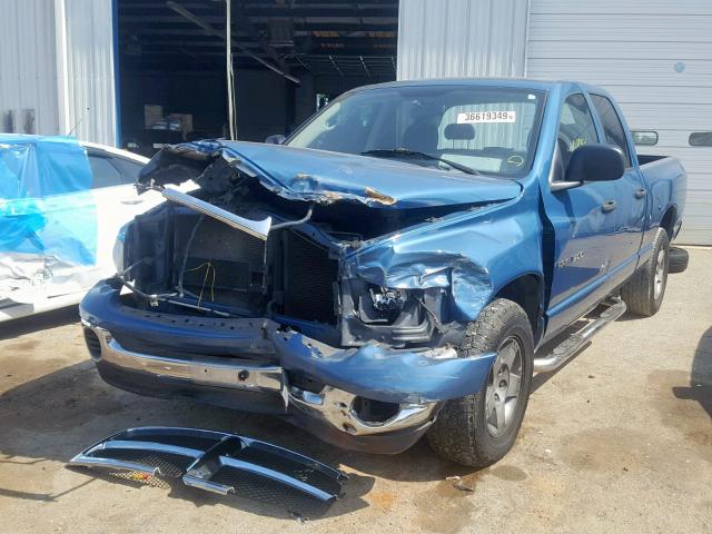 1D7HA18N64S581509 - 2004 DODGE RAM 1500 S BLUE photo 2