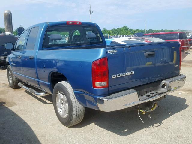 1D7HA18N64S581509 - 2004 DODGE RAM 1500 S BLUE photo 3