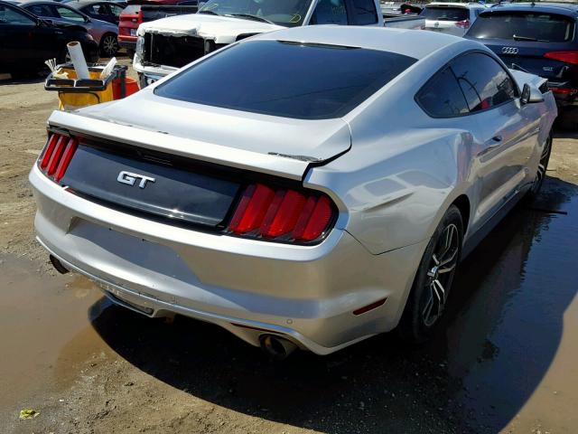 1FA6P8CF5H5244848 - 2017 FORD MUSTANG GT SILVER photo 4