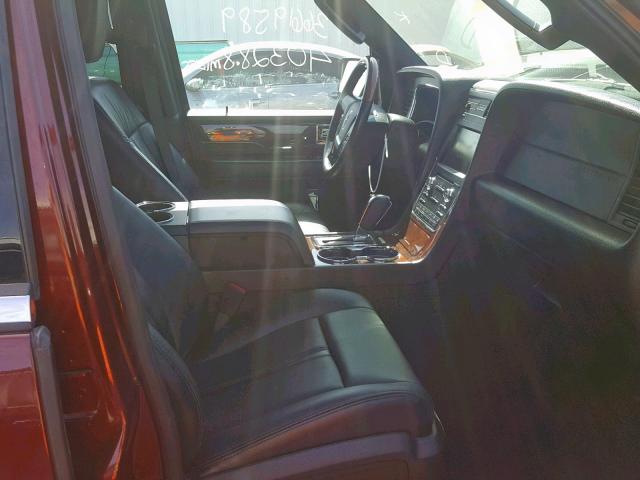 5LMJJ2JT6FEJ13767 - 2015 LINCOLN NAVIGATOR BROWN photo 5