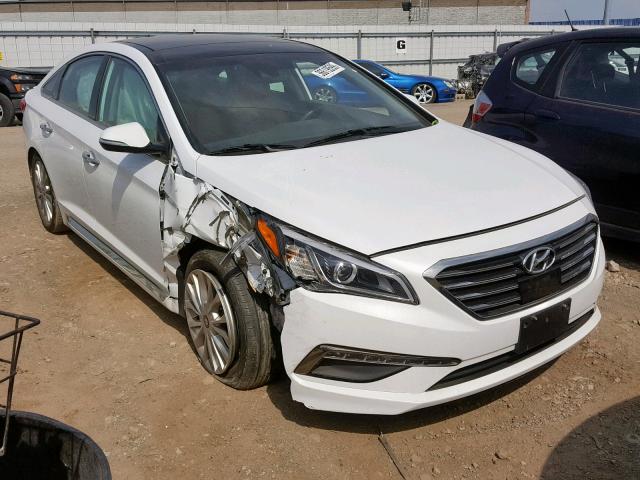 5NPE34AF8FH222627 - 2015 HYUNDAI SONATA SPO WHITE photo 1