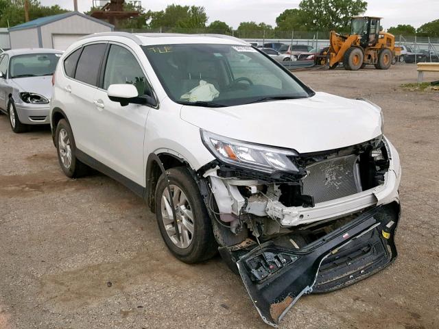 5J6RM4H77FL060962 - 2015 HONDA CR-V EXL WHITE photo 1