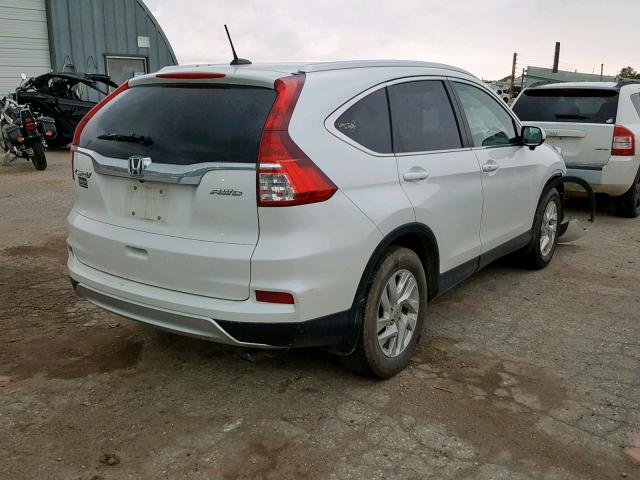 5J6RM4H77FL060962 - 2015 HONDA CR-V EXL WHITE photo 4