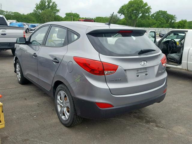 KM8JT3ABXBU160567 - 2011 HYUNDAI TUCSON GL SILVER photo 3