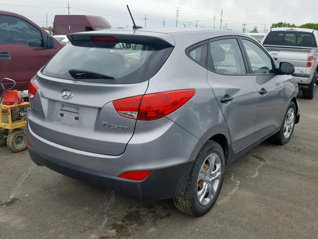 KM8JT3ABXBU160567 - 2011 HYUNDAI TUCSON GL SILVER photo 4