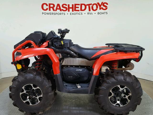 3JBLWAT40JJ000065 - 2018 CAN-AM OUTLANDER RED photo 5