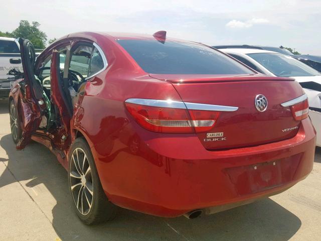 1G4PW5SK2G4171369 - 2016 BUICK VERANO SPO MAROON photo 3