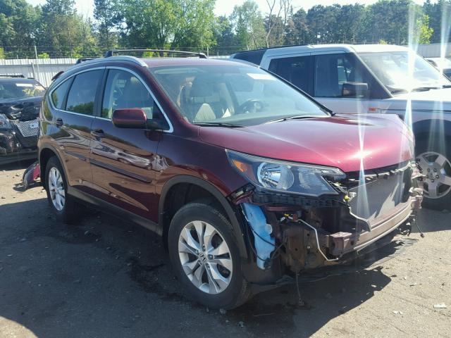 5J6RM4H77DL018210 - 2013 HONDA CR-V EXL MAROON photo 1